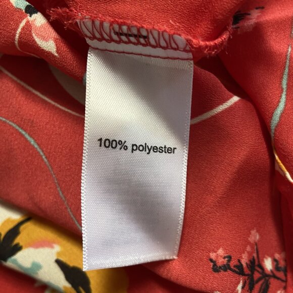 Maurices Sleeveless Red Floral Top X-Large - Picture 5 of 7